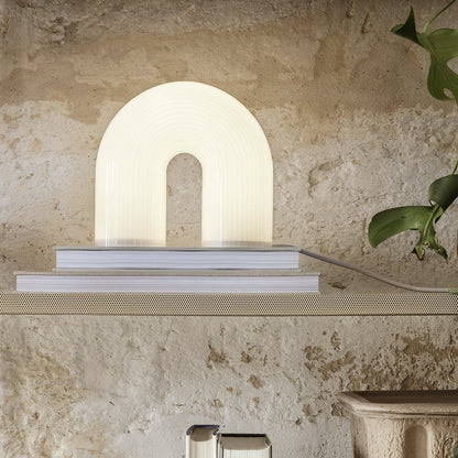 Ripple Glass Sculptural Table Lamp